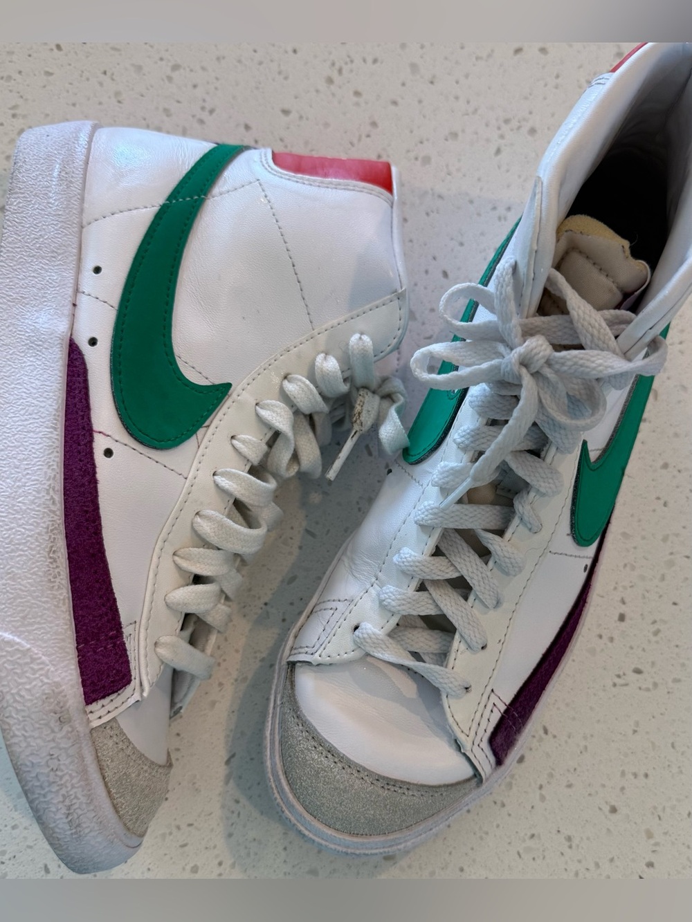 8 Nike Blazer Mid 77 White Green Purple Orange Retro CZ1055-123 Shoes Women’s